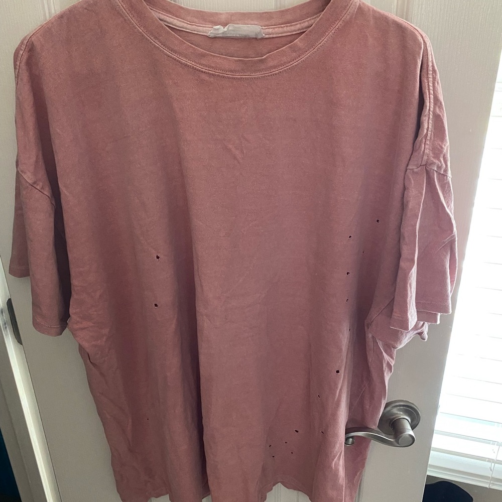 Double Zero oversized t-shirt with holes size M/L